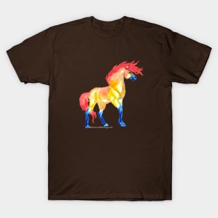 Wind Blown Fire Horse T-Shirt